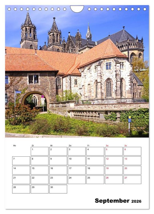 Produktbild: Magdeburger Ansichten (Wandkalender 2026 DIN A4 hoch), CALVENDO Monatskalender