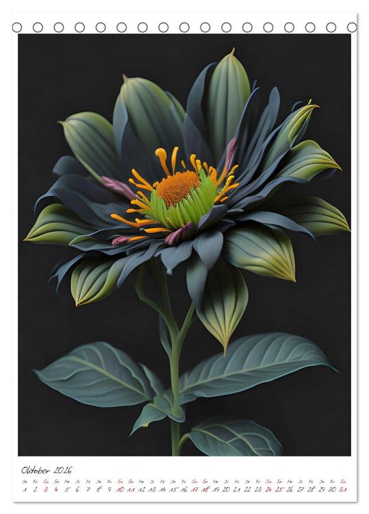 Produktbild: Flora Fantastica (Tischkalender 2026 DIN A5 hoch), CALVENDO Monatskalender