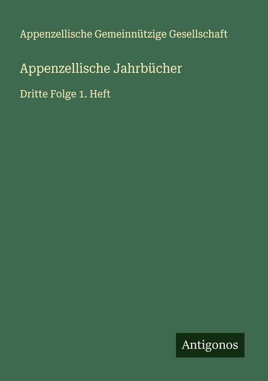 Produktbild: Appenzellische Jahrb&uuml;cher