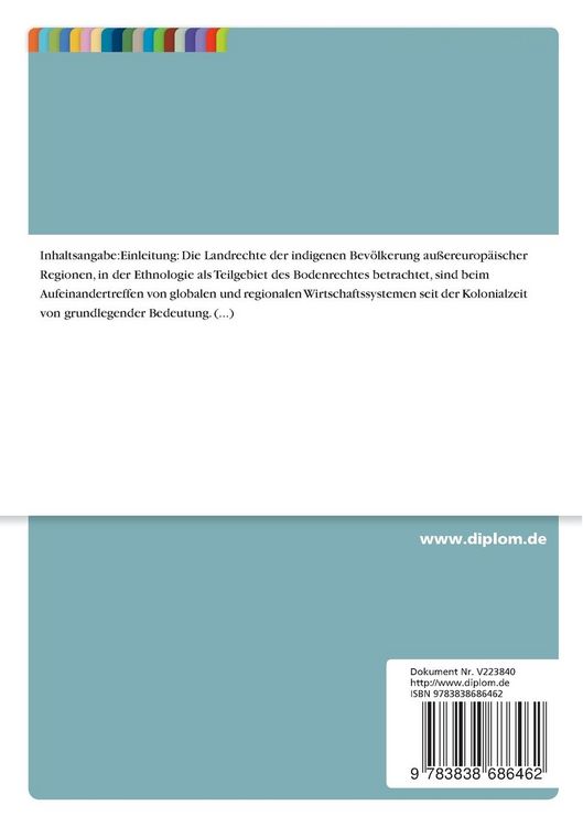 Produktbild: Indigene Landrechte im nationalen Kontext Indonesiens