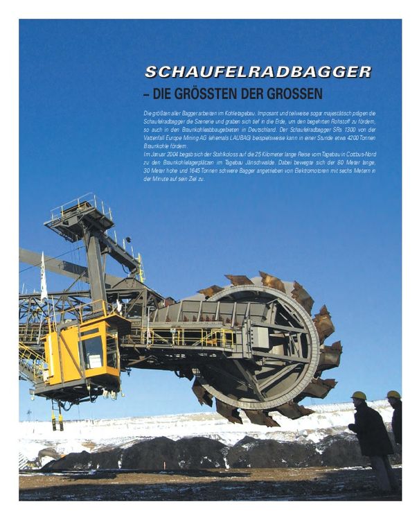 Produktbild: Die größten Bagger