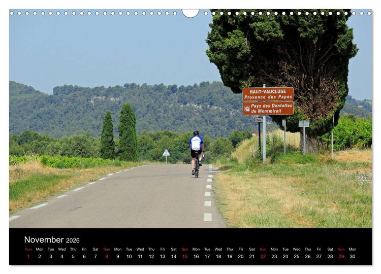 Produktbild: Mont Ventoux by race bike (Wall Calendar 2026 DIN A3 landscape), CALVENDO 12 Month Wall Calendar