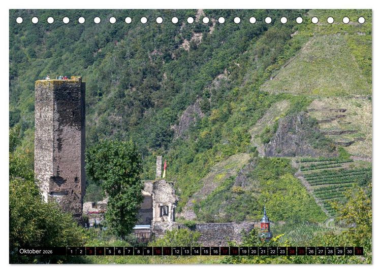 Produktbild: Die Mosel zwischen Bremm und Koblenz (Tischkalender 2026 DIN A5 quer), CALVENDO Monatskalender