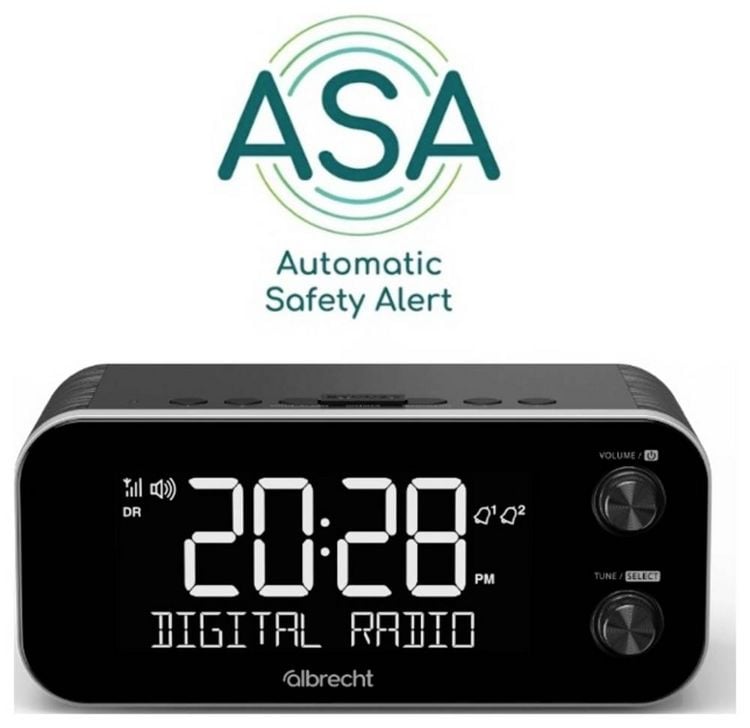 Produktbild: Albrecht DR 455 Radiowecker DAB+, UKW Weckfunktion Schwarz