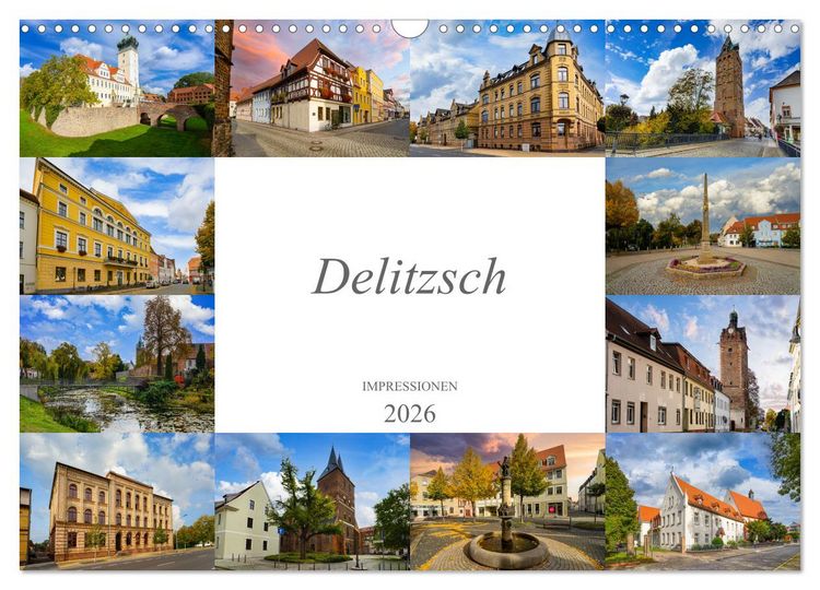 Produktbild: Delitzsch Impressionen (Wandkalender 2026 DIN A3 quer), CALVENDO Monatskalender