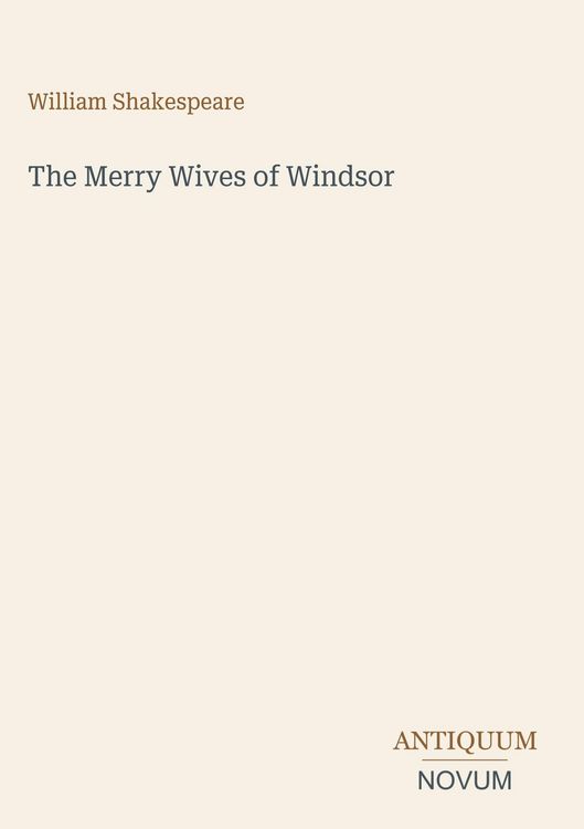 Produktbild: The Merry Wives of Windsor