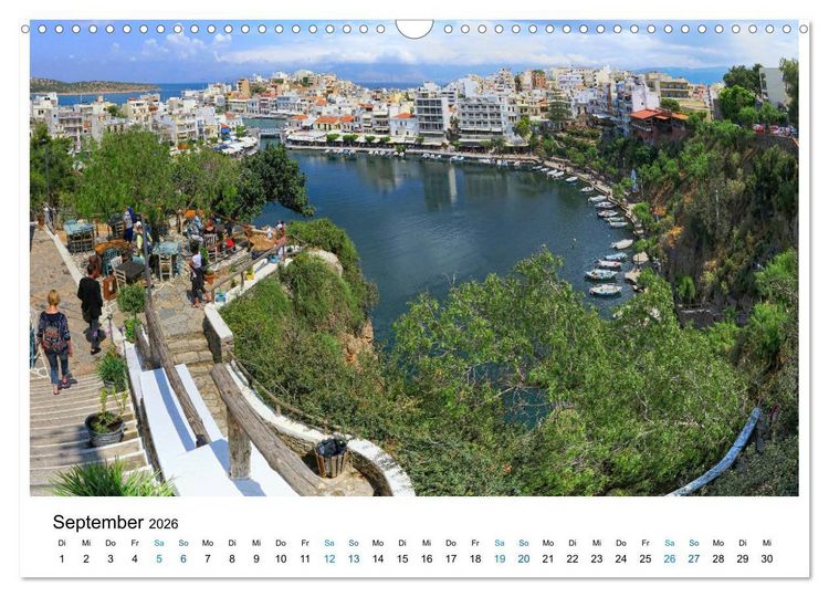 Produktbild: Die Insel Kreta - St&auml;dte, Schluchten und Meer (Wandkalender 2026 DIN A3 quer), CALVENDO Monatskalender
