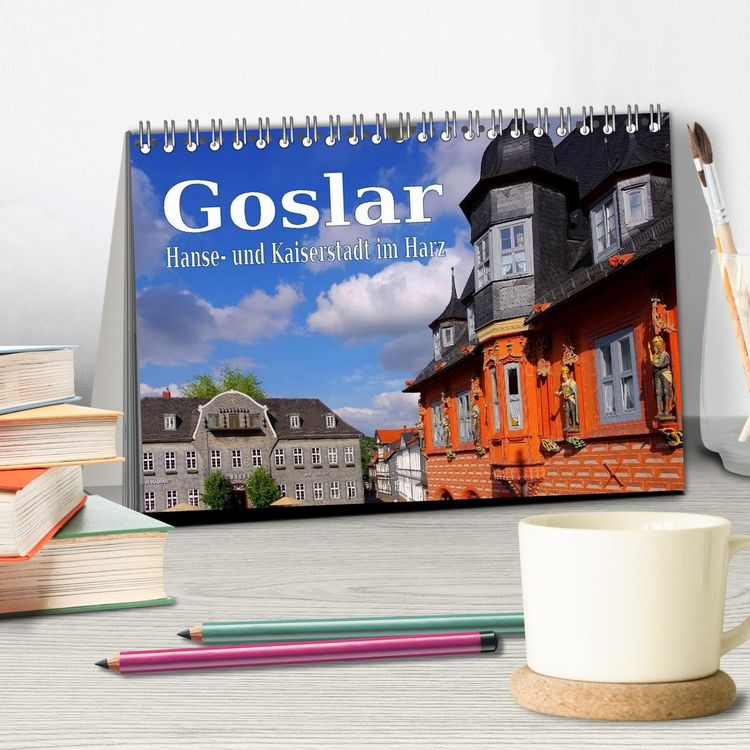 Produktbild: Goslar - Hanse- und Kaiserstadt im Harz (Tischkalender 2026 DIN A5 quer), CALVENDO Monatskalender