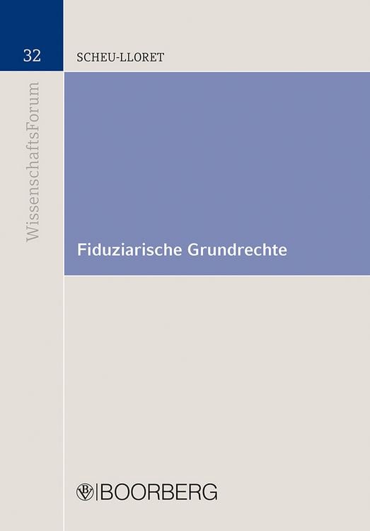 Produktbild: Fiduziarische Grundrechte