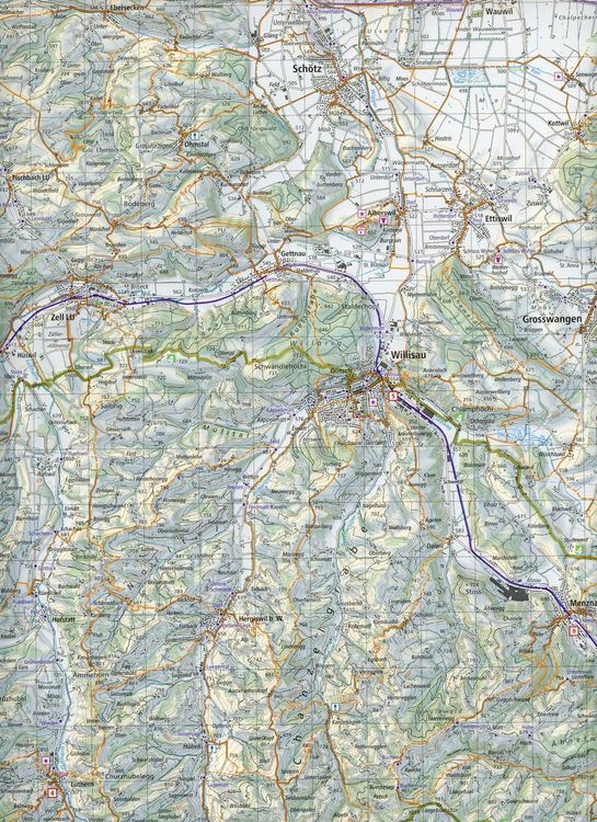 Produktbild: Swisstopo 1 : 50 000 Willisau