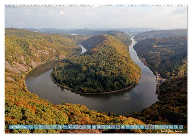 Produktbild: SAARLAND - AUSSICHTSREICH (hochwertiger Premium Wandkalender 2026 DIN A2 quer), Kunstdruck in Hochglanz