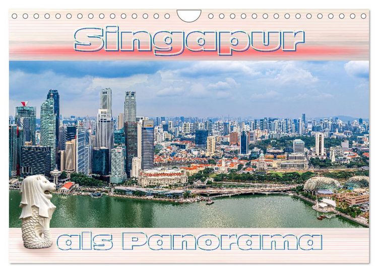 Produktbild: Singapur als Panorama (Wandkalender 2026 DIN A4 quer), CALVENDO Monatskalender
