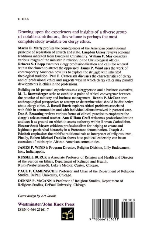Produktbild: Clergy Ethics in a Changing Society