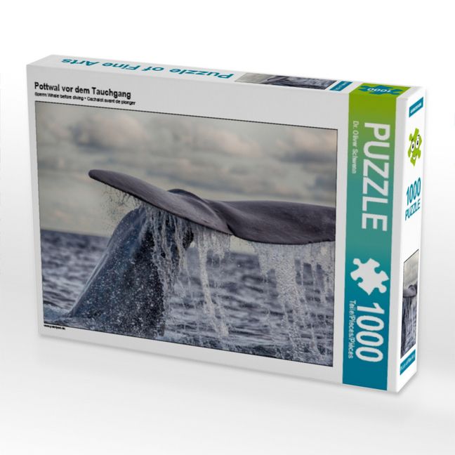 Produktbild: CALVENDO Puzzle Pottwal vor dem Tauchgang | 1000 Teile Lege-Gr&ouml;&szlig;e 64x48cm Foto-Puzzle f&uuml;r gl&uuml;ckliche Stunden