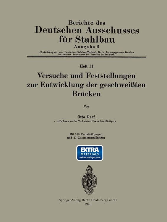 Produktbild: Versuche und Feststellungen zur Entwicklung der geschwei&szlig;ten Br&uuml;cken