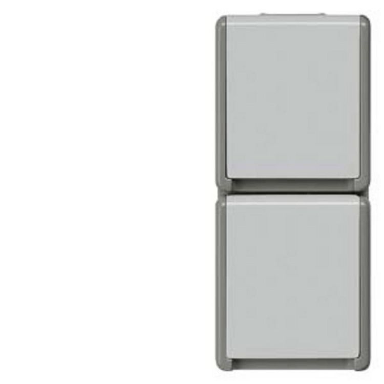 Produktbild: Siemens Schalterprogramm 2fach Grau 5UB4723 1 St.