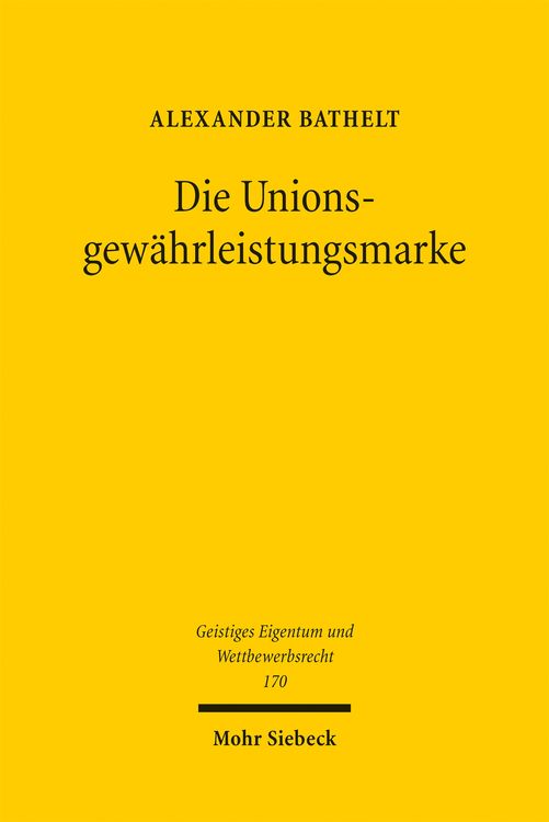 Produktbild: Die Unionsgew&auml;hrleistungsmarke