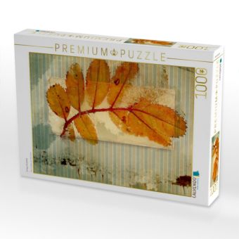 Produktbild: CALVENDO Puzzle Vintage Herbsblatt | 1000 Teile Lege-Gr&ouml;&szlig;e 64x48cm Foto-Puzzle f&uuml;r gl&uuml;ckliche Stunden