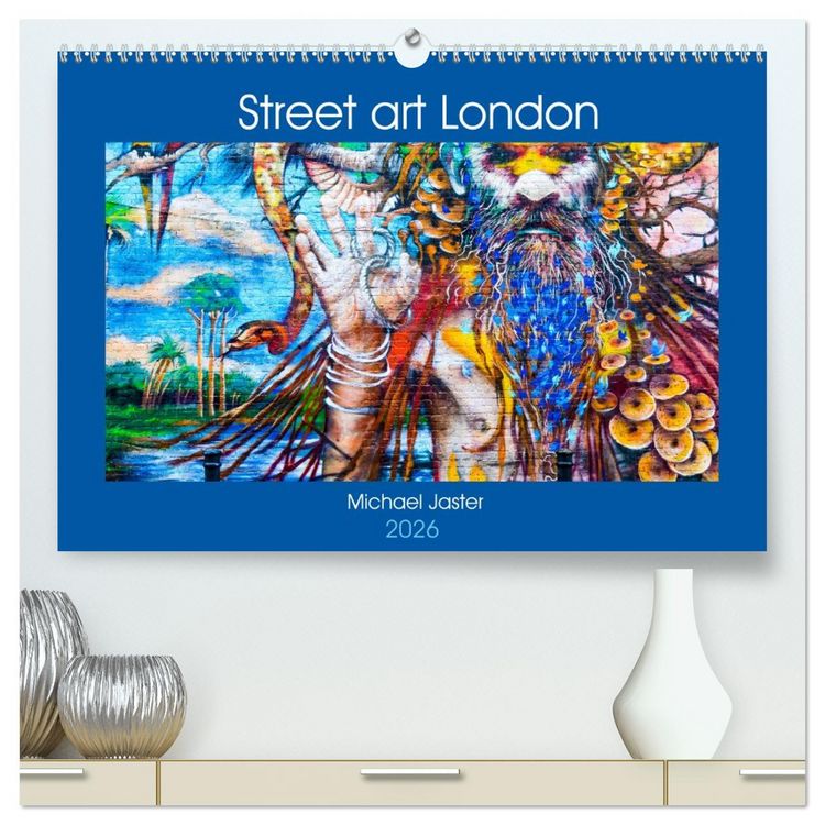 Produktbild: Street art London Michael Jaster (hochwertiger Premium Wandkalender 2026 DIN A2 quer), Kunstdruck in Hochglanz
