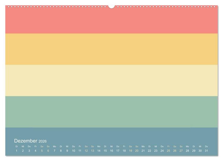 Produktbild: 70er Jahre Bastelkalender - DIY Kreativ-Kalender zum Selbstgestalten (hochwertiger Premium Wandkalender 2026 DIN A2 quer), Kunstdruck in Hochglanz