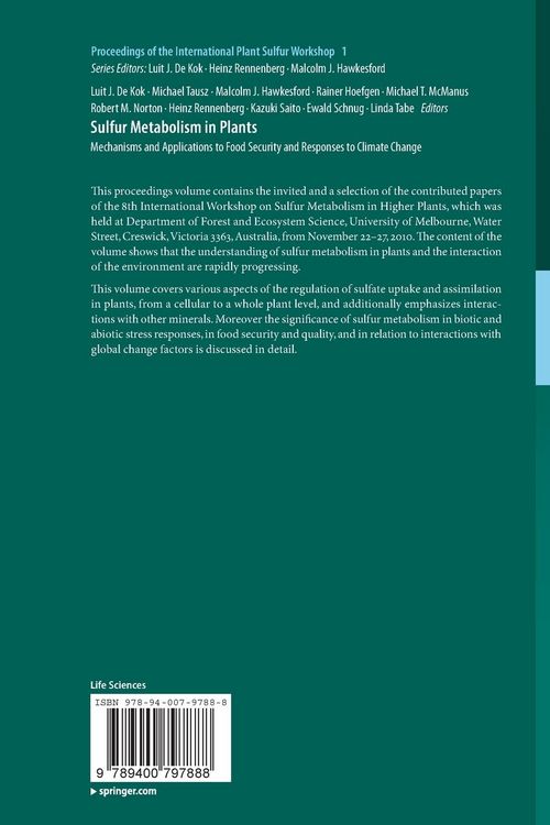 Produktbild: Sulfur Metabolism in Plants