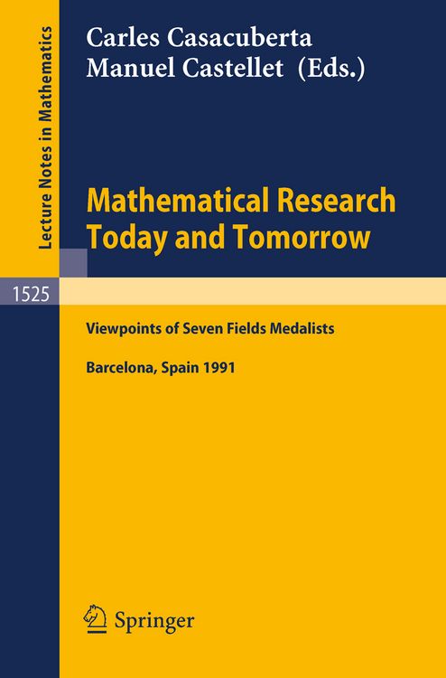 Produktbild: Mathematical Research Today and Tomorrow
