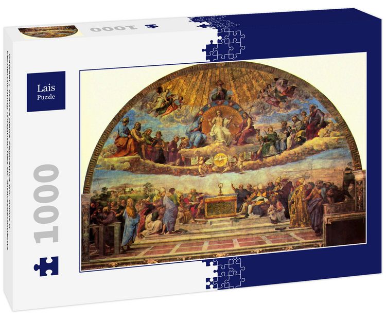 Produktbild: Lais Puzzle Raffael - Stanza della Segnatura f&uuml;r Julius II., Verherrlichung (Disputa) des Hl. Altarssakraments 1000 Teile