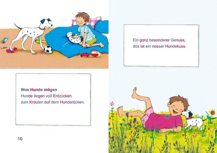 Produktbild: LESEMAUS zum Lesenlernen Sammelb&auml;nde: Meine liebsten Hunde-Silben-Geschichten
