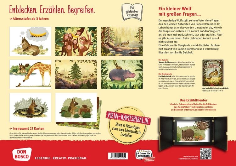 Produktbild: Du, Papa ... Ist zehn viel? Kamishibai Bildkartenset