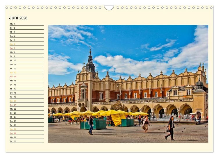 Produktbild: Krakau - das polnische Florenz (Wandkalender 2026 DIN A3 quer), CALVENDO Monatskalender