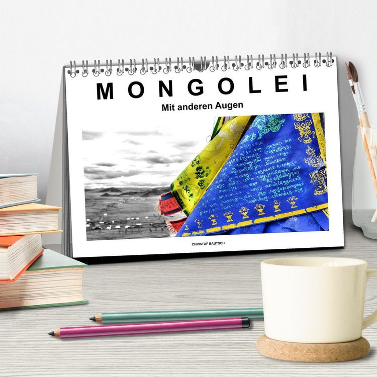 Produktbild: Mongolei &ndash; Mit anderen Augen (Tischkalender 2026 DIN A5 quer), CALVENDO Monatskalender
