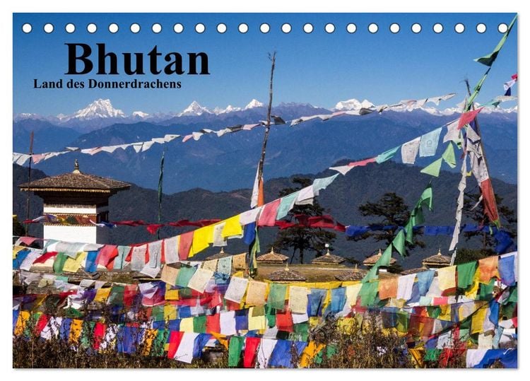 Produktbild: Bhutan 2026 - Land des Donnerdrachens (Tischkalender 2026 DIN A5 quer), CALVENDO Monatskalender