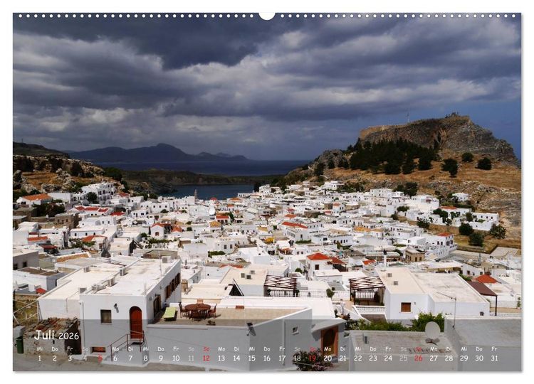 Produktbild: Trauminsel Rhodos (Wandkalender 2026 DIN A2 quer), CALVENDO Monatskalender