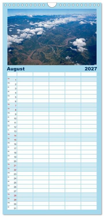 Produktbild: Familienplaner 2027 - Kolumbien Impressionen mit 5 Spalten (Wandkalender, 21 x 45 cm) CALVENDO