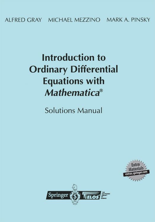 Produktbild: Introduction to Ordinary Differential Equations with Mathematica&reg;