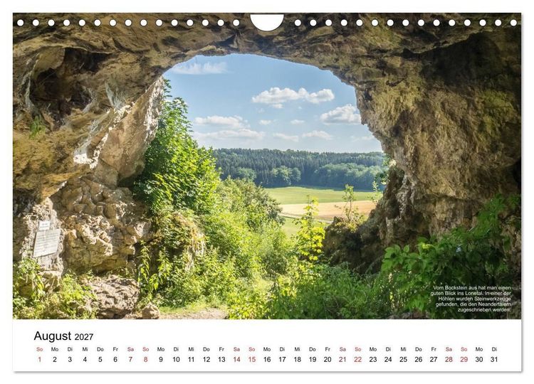 Produktbild: Das Lonetal - Wiege der menschlichen Kunst (Wandkalender 2027 DIN A4 quer), CALVENDO Monatskalender