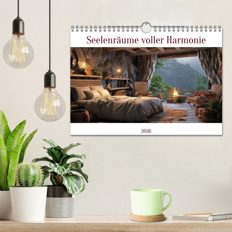 Produktbild: Seelenr&auml;ume voller Harmonie (Wandkalender 2026 DIN A4 quer), CALVENDO Monatskalender