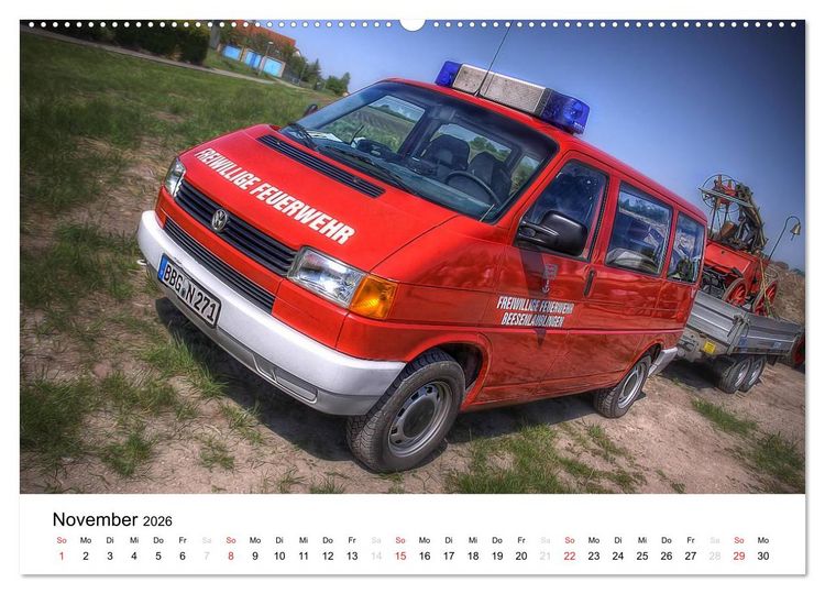 Produktbild: Feuerwehr im Bernburger Land (hochwertiger Premium Wandkalender 2026 DIN A2 quer), Kunstdruck in Hochglanz