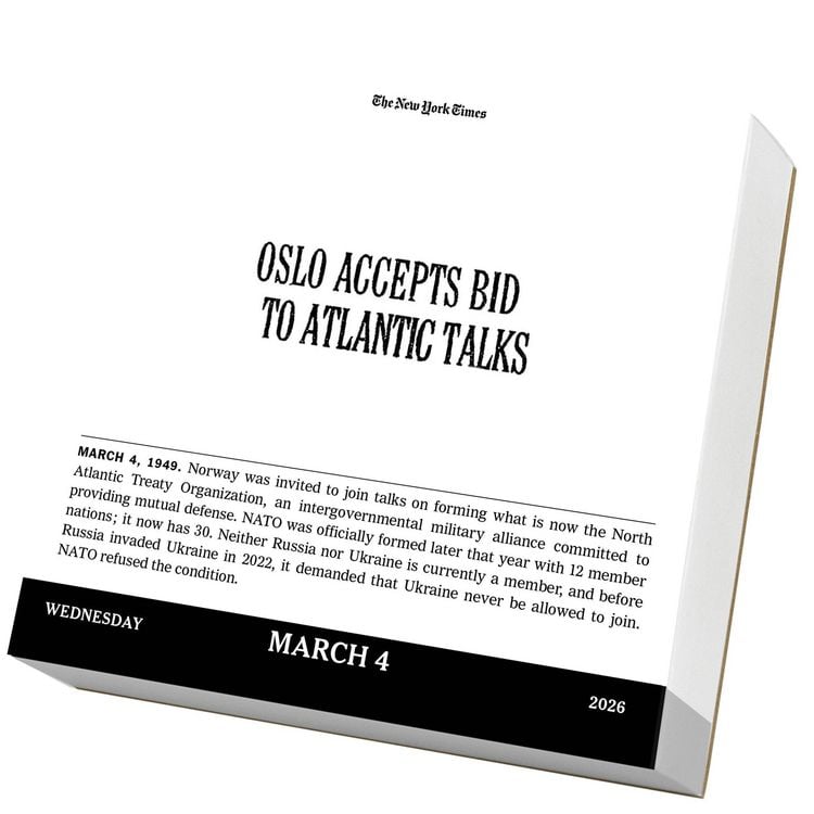 Produktbild: New York Times Headlines in History Page-A-Day(r) Calendar 2026