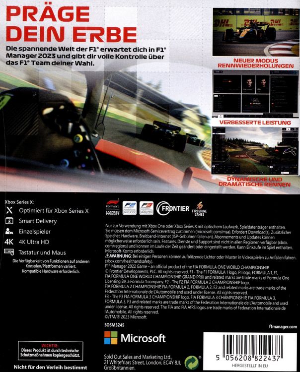 Produktbild: F1 Manager 2023