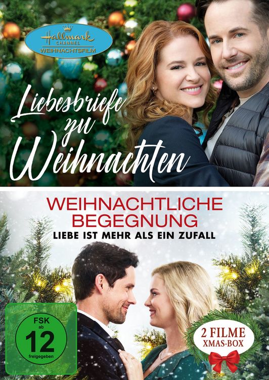 Produktbild: Liebesbriefe zu Weihnachten & Weihnachtliche Begegnung - Liebe ist mehr als ein Zufall [2 DVDs]