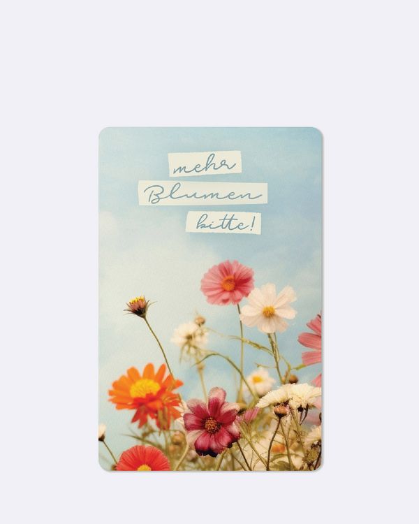 Produktbild: Lunacard Postkarte *mehr Blumen bitte