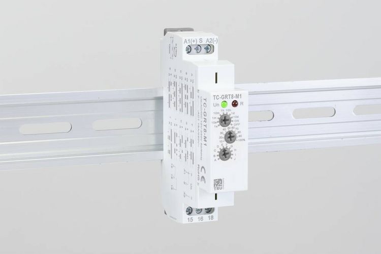 Produktbild: TRU COMPONENTS TC-9963308 Zeitrelais Multifunktional 12 V/AC, 240 V/AC 1 St. Zeitbereich: 0.1 s - 10 Tage 1 Wechsler