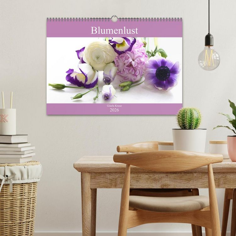 Produktbild: Blumenlust (Wandkalender 2026 DIN A3 quer), CALVENDO Monatskalender