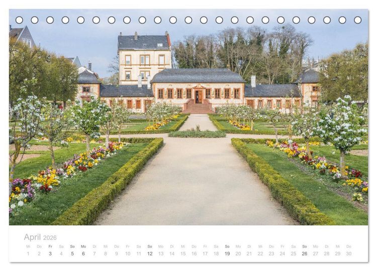 Produktbild: Darmstadt &ndash; G&auml;rten, Kunst, Architektur (Tischkalender 2026 DIN A5 quer), CALVENDO Monatskalender