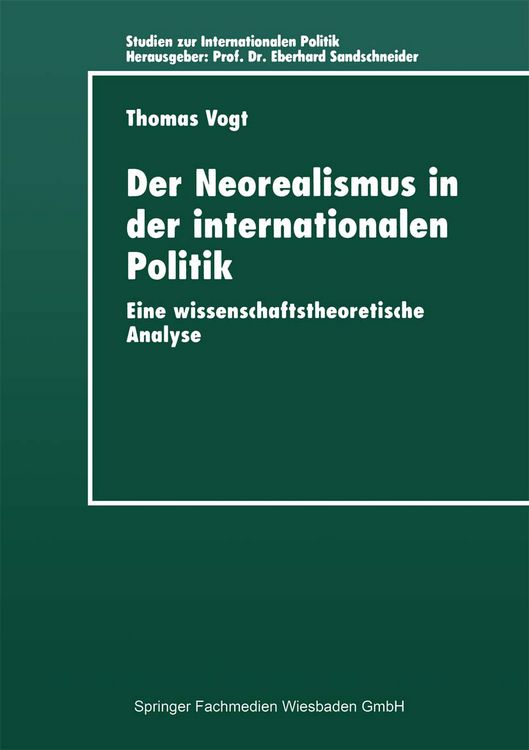 Produktbild: Der Neorealismus in der internationalen Politik