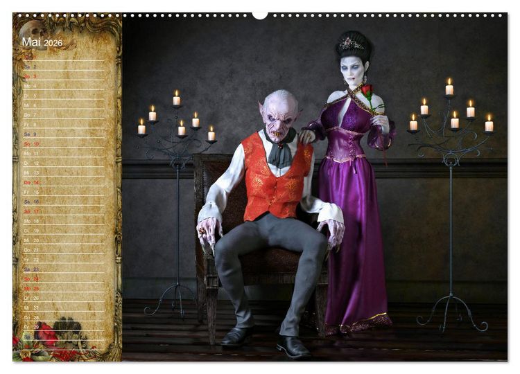 Produktbild: Vampire - Kinder der Nacht (Wandkalender 2026 DIN A2 quer), CALVENDO Monatskalender