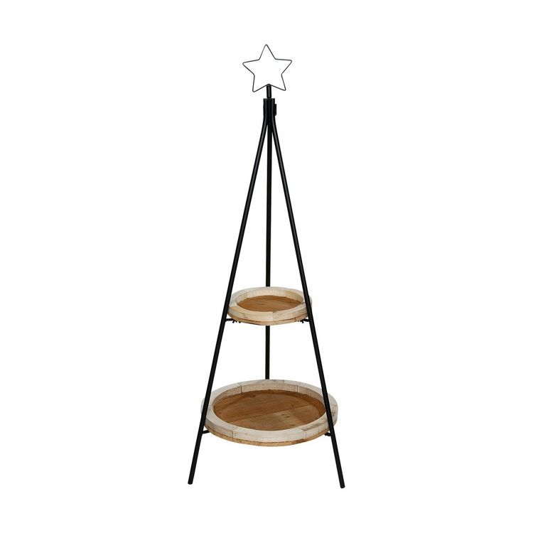 Produktbild: Displaybaum 2 Ebenen 117cm aus Metall
