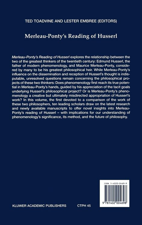 Produktbild: Merleau-Ponty's Reading of Husserl