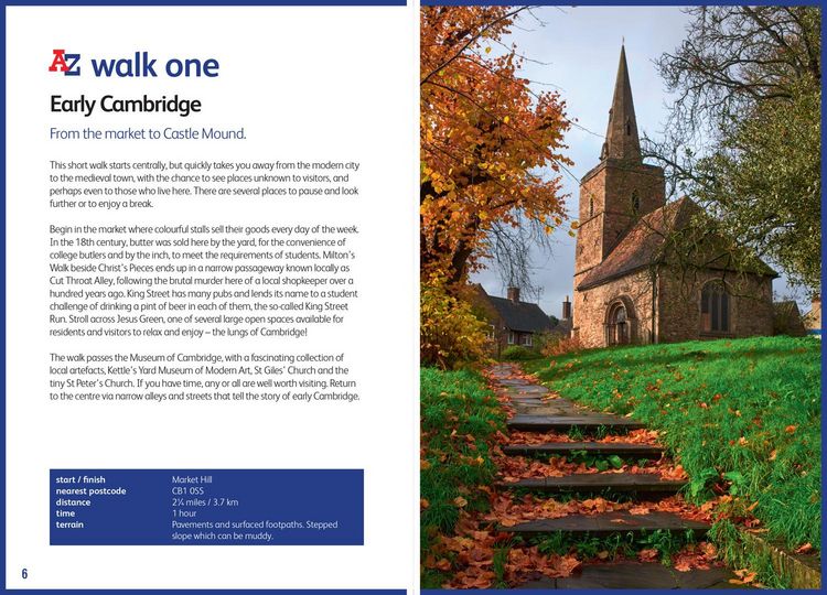 Produktbild: A-Z Cambridge Hidden Walks